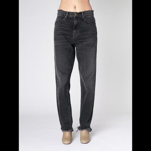 The Great jeans womens 31 black slouch taper high rise baggy loose relaxed work - Picture 1 of 9